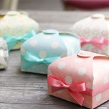 Custom wedding folding  candy cookie paper box gift packaging box in stock