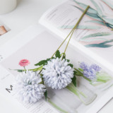 Wedding simulation bouquet artificial flower cross border plant silk flower decoration double headed dandelion