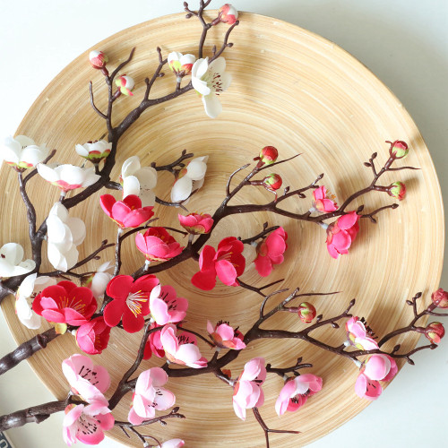 2021Artificial Flower wintersweet plant bonsai wedding decoration INS wind plant wall flower wall rose