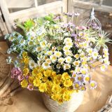 PE foam foreign trade simulation flower wholesale fake flower wedding decoration family across 15 small daisy