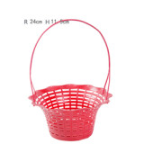 Portable Basket for Flower Arranging Waterproof Hollow-out Small Basket Home Floral Bouquet Baskets