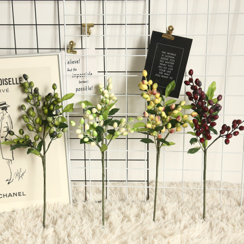 Berry olive fruit bean branch Christmas simulation flower manufacturer family decoration flower wall plant wall