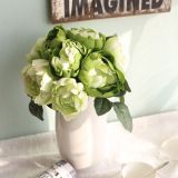 Wholesale imitation flowers artificial flower wedding supplies  hand held flowers, family decoration, peony round roses