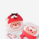 Hot Sale Santa Claus Christmas Deer Shape Christmas Decoration Gift Box With Handle For Candy Cookies Chocolate Snack Packing