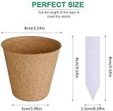 Peat Pots For Garden Seeding Tray 100% Eco-friendly Biodegradable  102 Pack With Plant Label