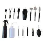 The New Black Series Gardening Succulent Rake Squeeze Water Bottle Floral Tweezers Potted Micro Landscape Tool