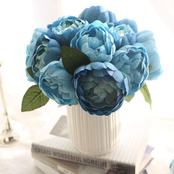 Wholesale imitation flowers artificial flower wedding supplies  hand held flowers, family decoration, peony round roses
