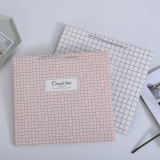Plaid Cheap Kraft Pink Shopping Paper Bag For Cosmetic Packaging