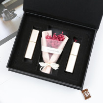 Luxury Black Customized Cardboard Box Gift Jewelry Lipstick box Packing Makeup Box