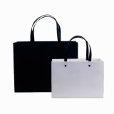 Custom kraft paper bag solid color shopping bags clothing bags