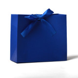 Bowknot decorative color paper bag custom logo square gift paper bag