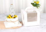 Wholesale Portable Birthday Cake Box Simple Environmental Protection Paper Box With Window