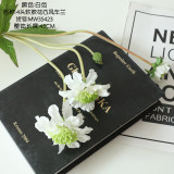2021Manufacturer wholesale simulation flower rose export orchid fleshy family decoration wedding 4 fork windmill orchid
