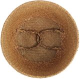 Blue Make Woven Sea grass Belly Basket with Handles for Storage Plant Pot Basket