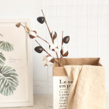 2021Simulation flower ins wind 5 cotton branch manufacturer dry flower family decoration wedding road guide flower
