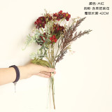 Simulated flower manufacturer's family decoration, wedding holding flowers, road guide flower wall with flower smiling bouquet