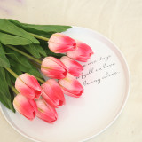 Pu tulip cross-border supply Amazon simulation flower manufacturer family decoration wedding hand held flowers