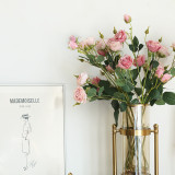 2021Simulated flower manufacturer family decoration wedding holding flower wall plant ins wind 6 roses