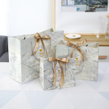 Wholesale Customized Patterns  Gift Paper Bags Shopping Bag With  Bow