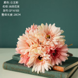 Manufacturer sales simulation flower wholesale Gerbera fake flower family wedding holding flower Fulang bouquet