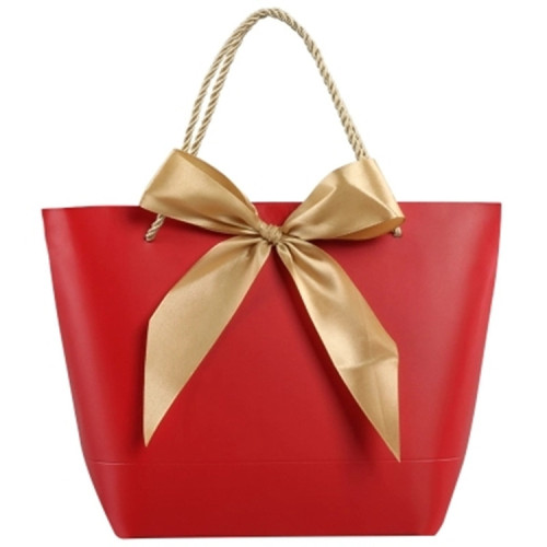 Hot Sale  Custom Logo  Packaging Shopping  Paper Bag With Handle Bow