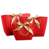 Hot Sale  Custom Logo  Packaging Shopping  Paper Bag With Handle Bow