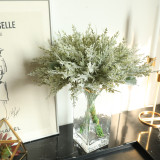 Ins wind with grass cypress leaf simulation flower manufacturer family decoration wedding handhold flower