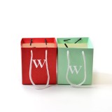 Custom Style Printed Red Euro Tote Gift  Packaging Small Paper Bags for jewelry