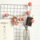 2021Simulated fruit persimmon simulated flower Apple manufacturer family decoration wedding flower wall plant wall