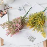 Wedding simulation bouquet artificial artificial flower cross border plant silk flower decoration window seahorse grass
