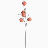 2021Simulated fruit persimmon simulated flower Apple manufacturer family decoration wedding flower wall plant wall