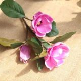 Magnolia long branch flower arrangement simulation flower manufacturer family decoration wedding wall plant wall