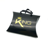 Custom Laser Pillow Case with Handle Wig Hair Paper Packaging Gift Boxes