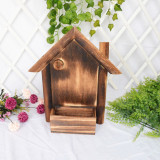 Decoration Wood Flower Pot European-style Decorative Potted Flower Pot Home Decoration Wall-mounted