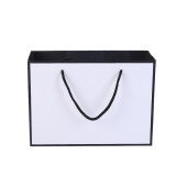 White shopping bags luxury clothes box packaging clothing carton packaging