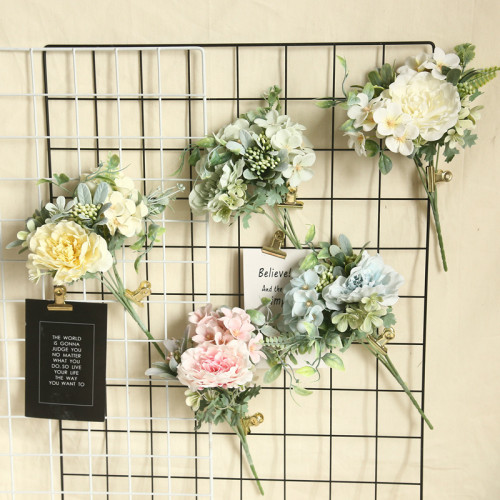 2021Simulated flower plant bonsai wedding decoration ins wind simulated plant wall flower wall rose