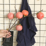 2021Simulated fruit persimmon simulated flower Apple manufacturer family decoration wedding flower wall plant wall