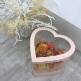 Luxury Transparent Rose Flower Boxes I Love You Heart Box For Flowers Gift Packaging Boxes