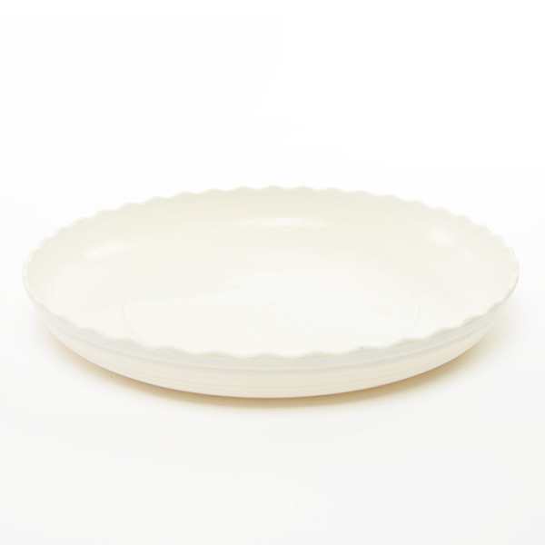New Fashion Wholesale Green Gardening Supplies Resin Round Trays Flower Pot With Tray