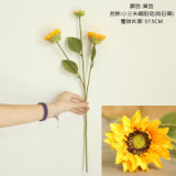 sunflower yellow flower, family decoration simulation flower manufacturer, wedding road guide flower wall