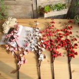 Classical artificial flower Chinese garden Plum Blossom Peach Flower manufacturer family decoration wedding flower wall