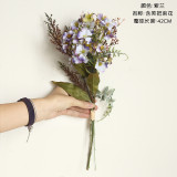 Simulated flower manufacturer's family decoration, wedding holding flowers, road guide flower wall with flower smiling bouquet