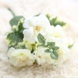 2021Manufacturers wholesale tea rose bouquet oil painting simulation flower rose export family decoration wedding fake flower