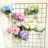2021Rose Hydrangea simulation flower plant ins wedding decoration ins wind simulation plant wall flower wall