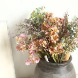 Simulated flower manufacturer's family decoration, wedding holding flowers, road guide flower wall with flower smiling bouquet