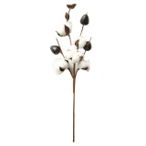 2021Simulation flower ins wind 5 cotton branch manufacturer dry flower family decoration wedding road guide flower