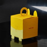 Wedding Foldable Custom Paper Dog Shape Packaging Cake Boxes With Handle