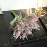 Ins wind with grass cypress leaf simulation flower manufacturer family decoration wedding handhold flower