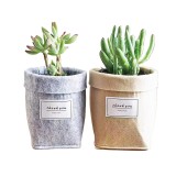 Creative Furnishing Flower Pot Retro Indoor Simple Succulent Gardening Flower Pot Wool Felt Desktop Flower Basket