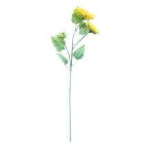 2021Manufacturer wholesale mall simulation flower foreign trade family decoration wedding 3 fork sunflower